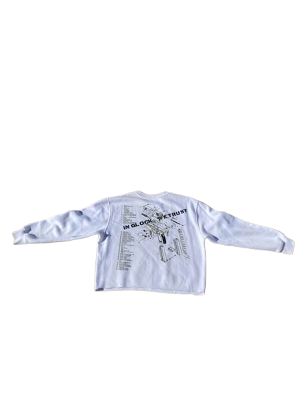 " In Glock We Trust " Cropped Sweatshirt